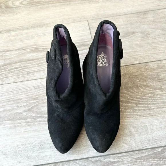 JC Jeffrey Campbell  Black Suede Heeled Ankle Boots - Picture 3 of 14
